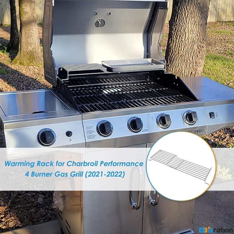 BBQration Warming Rack Grill Parts for Charbroil Performance 4 Burner 463352521 463354021 463365021 463354021 463365522, G428-0002-W1 Grill Swing Away Grid for Charbroil Grill Replacement Parts - Image 5